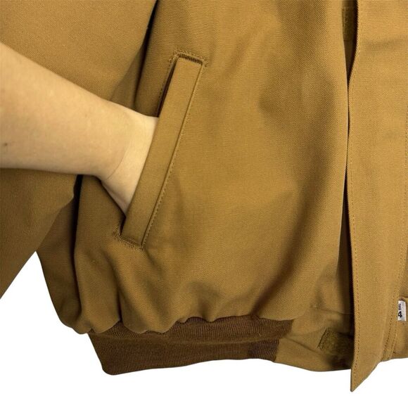 Carhartt Flame Resistant Brown Traditional Duck Quilt Lined Jacket Size 2XL USA - Picture 7 of 16